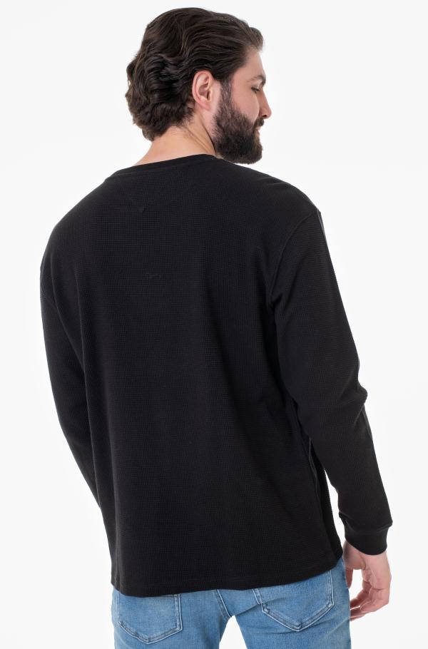 Black Shirt TJM TEE E-pood Denim CLSC Long-sleeved WAFFLE | LS Men Dream Tommy Jeans