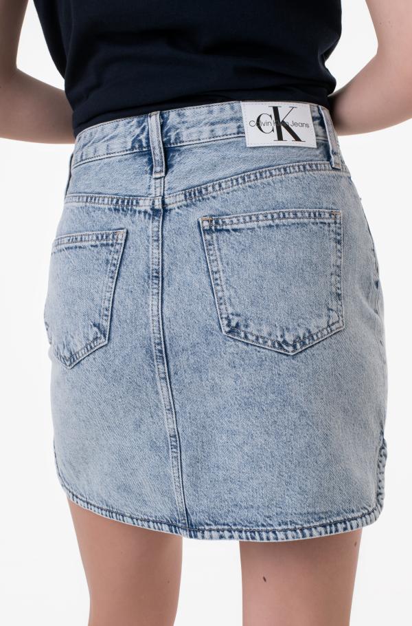 calvin klein denim mini skirt