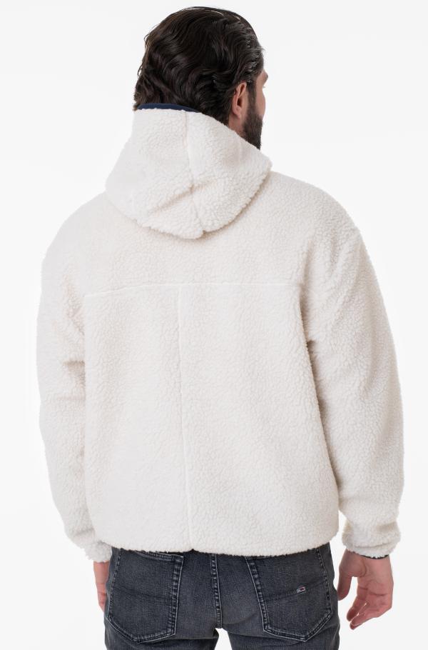 Tommy jeans sherpa cheap zip thru hoodie