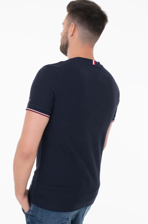 Blue t-shirt honey comb rwb pocket tee tommy hilfiger, short  