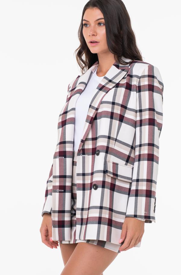 Tommy hilfiger plaid on sale blazer