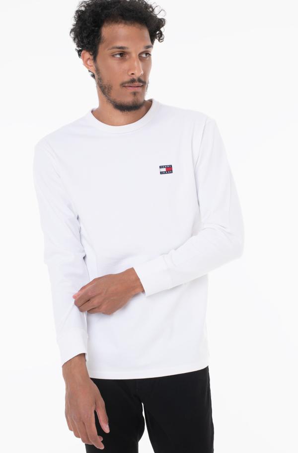 White0 Long sleeved shirt TJM TEE Tommy Jeans, Dream Long CLSC Long-sleeved BADGE Tommy CLSC white0 TJM XS L/S | shirt E-pood TEE Men Jeans, sleeved Long-sleeved BADGE XS Denim Men L/S