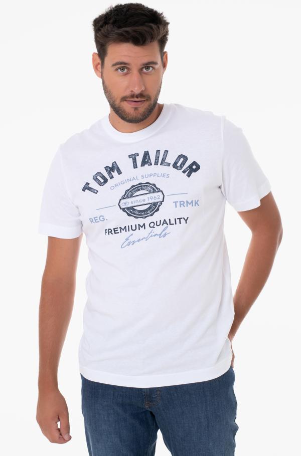 TOM TAILOR Denim Hommes T-shirt 1035586, 10668 - Sky Captain Blue, XS