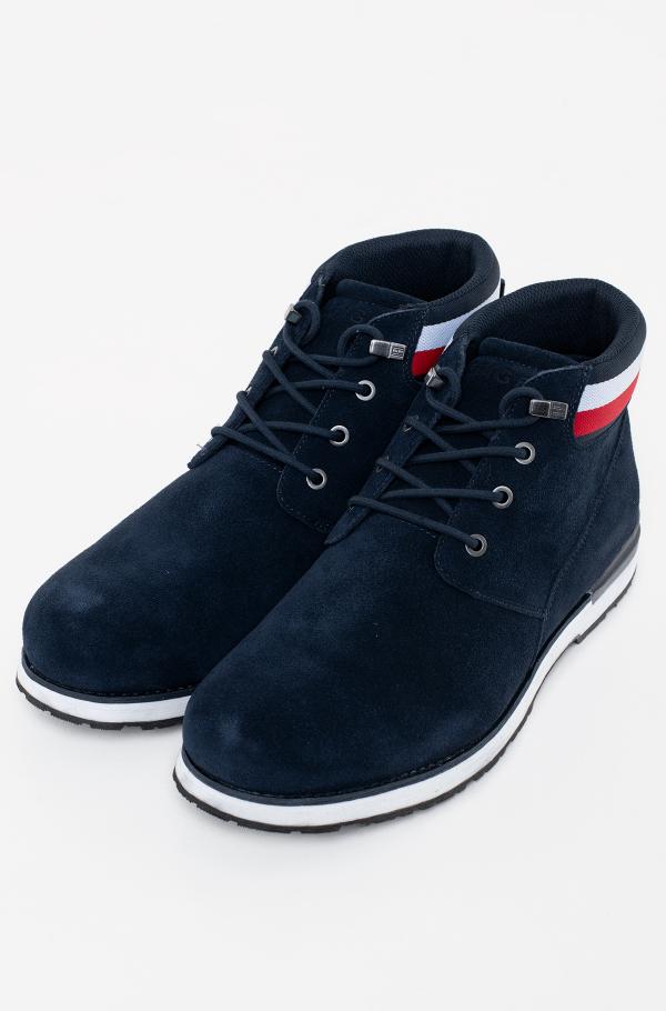 Tommy hilfiger store blue suede boots