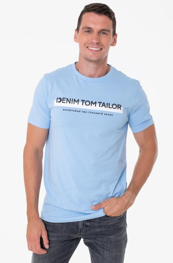 [Super günstiger Sonderpreis!] Blue T-shirt 1037653 Men Short-sleeved 1037653 Tom Denim, Short-sleeved T-shirt E-pood Tom Denim, Denim blue Men Dream | Tailor Tailor
