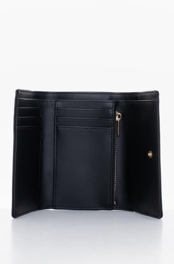 Dark blue wallet and a key chain in a gift box gp med flap wallet  