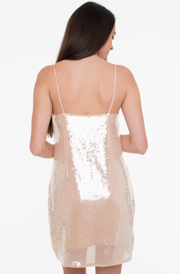 Calvin klein gold sequin dress best sale