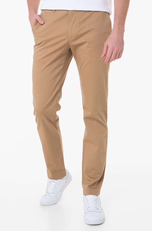 Buy Grey Slim Printed Belted Soft Touch Chino Trousers from Next USA