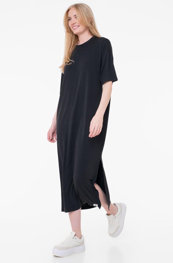 black Dress MODAL LONG LOOSE T SHIRT DRESS Calvin Klein Women Dresses black Dress MODAL LONG LOOSE T SHIRT DRESS Calvin Klein Women Dresses Denim Dream e store