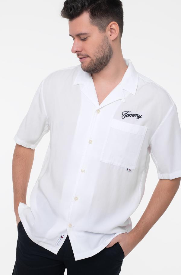 White Short sleeve shirt TJM RLX GRAPHIC RESORT SHIRT Tommy