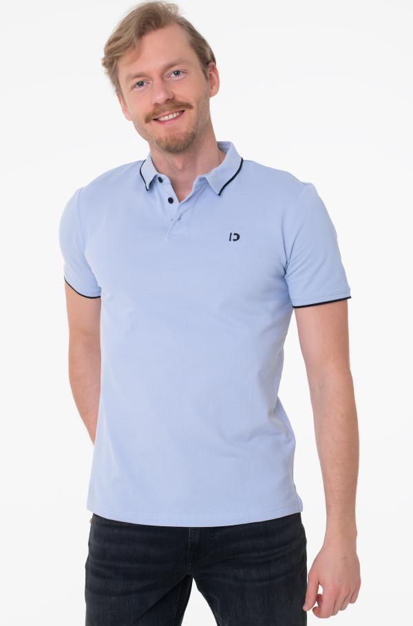 Denim polo best sale