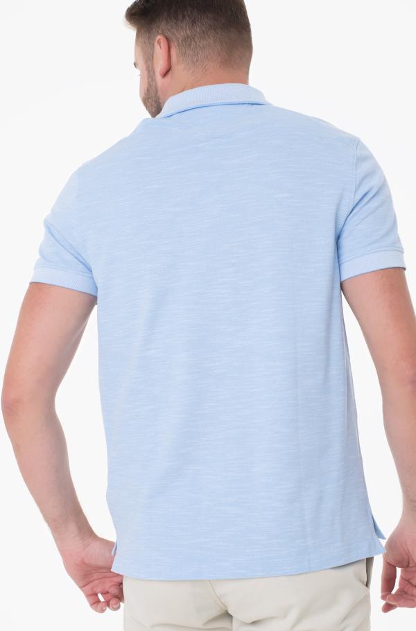 Blue polo dc mouline regular polo tommy hilfiger, men polo shirts 