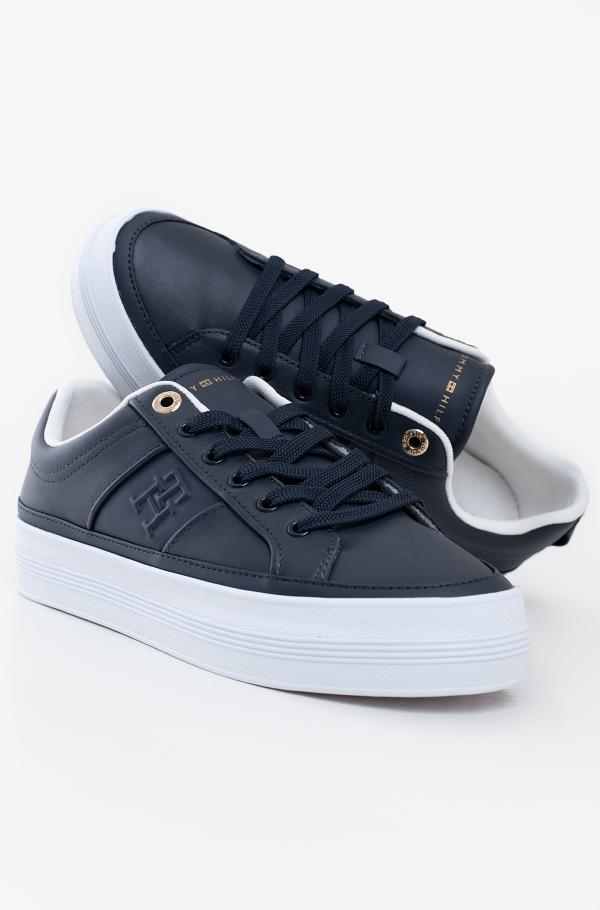 Blue 2 casual shoes essential vulc sneaker monogram tommy hilfiger 