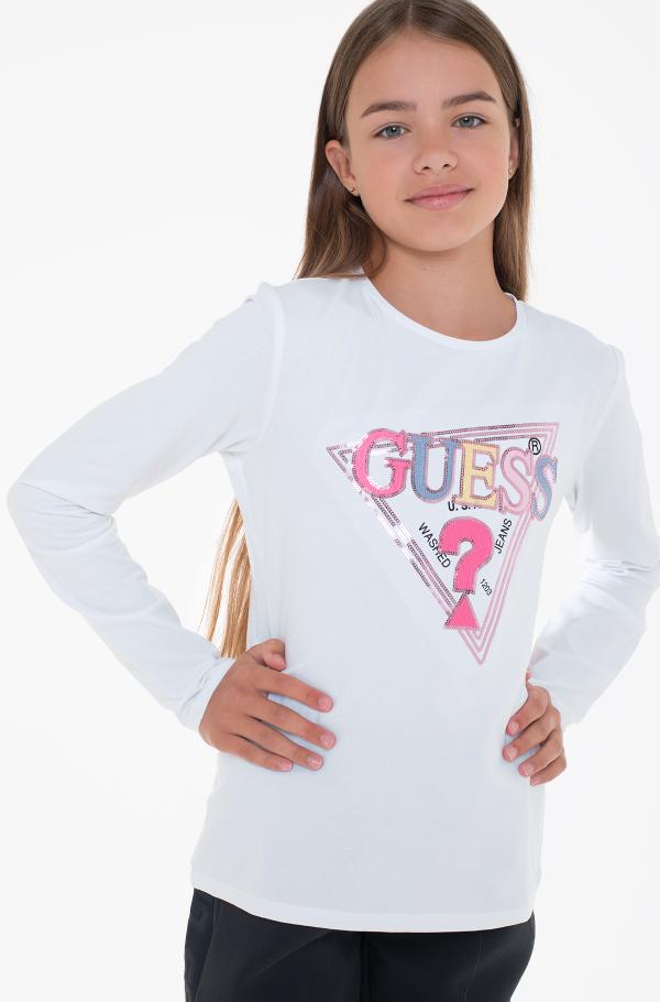 white Long sleeved t shirt J4YI05 K6YW4 Guess Kids Girls Pikkade kaistega T sargid white Long sleeved t shirt J4YI05 K6YW4 Guess Kids Girls Pikkade kaistega T sargid Denim Dream e store