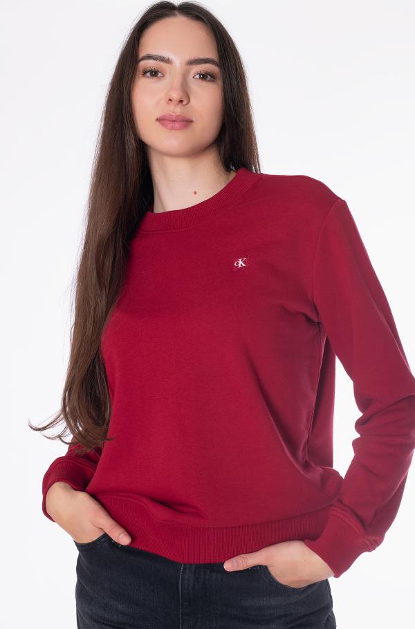 red8 Sweater CK EMBRO BADGE CREWNECK Calvin Klein Women Sweatshirts red8 Sweater CK EMBRO BADGE CREWNECK Calvin Klein Women Sweatshirts Denim Dream e store