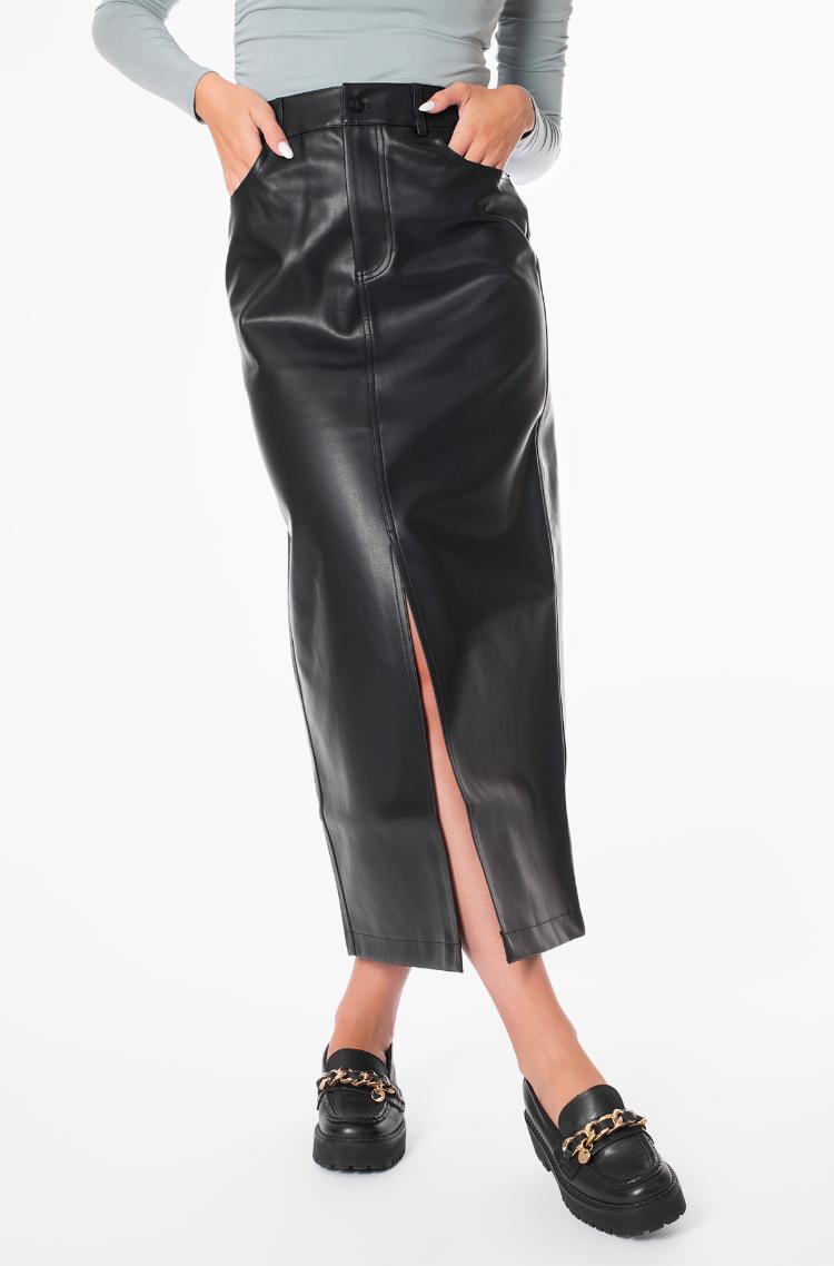 burgundy leather look dress Burgundy Faux Leather Ruffle Hem Mini Dress