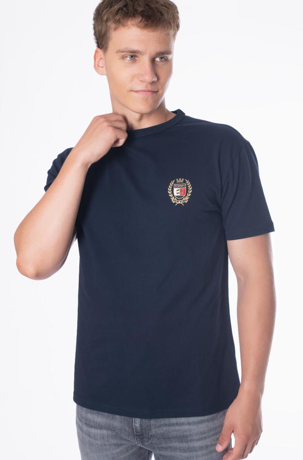[ JEANS] Crest Rugby T-shirt ★大人気★ Blue 2 T-shirt TJM REG RWB CREST FLAG TEE EXT Tommy Jeans