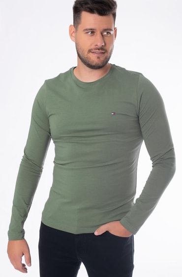 L1y long sleeved t-shirt stretch slim fit long sleeve tee tommy 