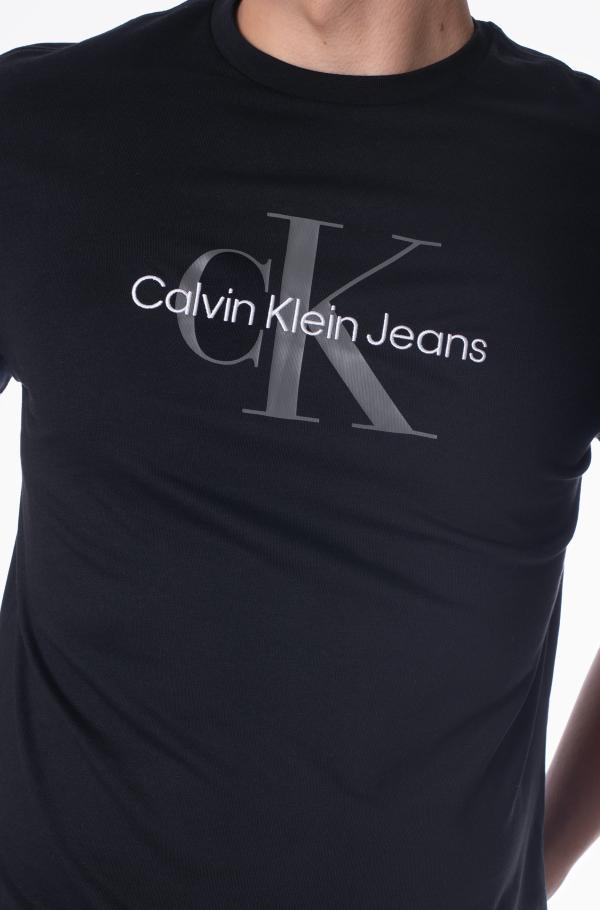 【CK JEAN】W'S HERO MONOGRAM LOGO SHORT SLEEVE T-SHIRT Embroidered Monogram Logo T-Shirt | Calvin Klein
