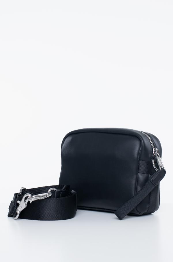 archive studs black denim shoulder bag