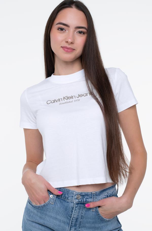 YAF T-shirt INSTITUTIONAL GRAPHIC BABY TEE Calvin Klein