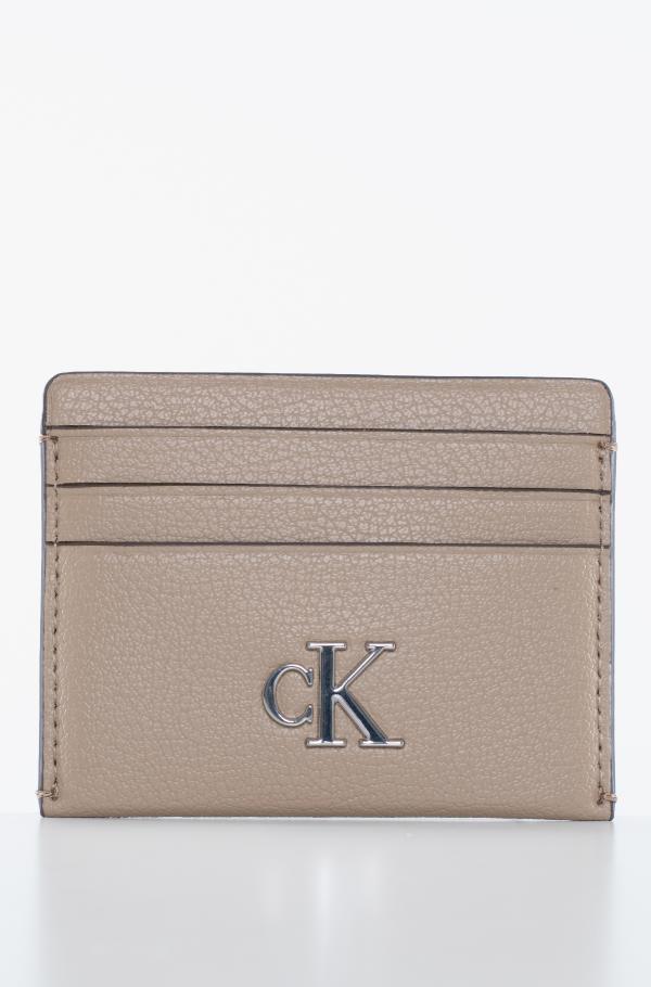 ★ ★ Women's CKJ Minimal Monogram Card Wallet 6C brown Card pocket MINIMAL MONOGRAM CARDCASE 6CC K60K612746