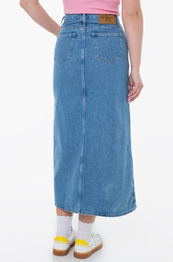 Denim blue Denim skirt A-LINE MAXI DENIM SKIRT J20J225192