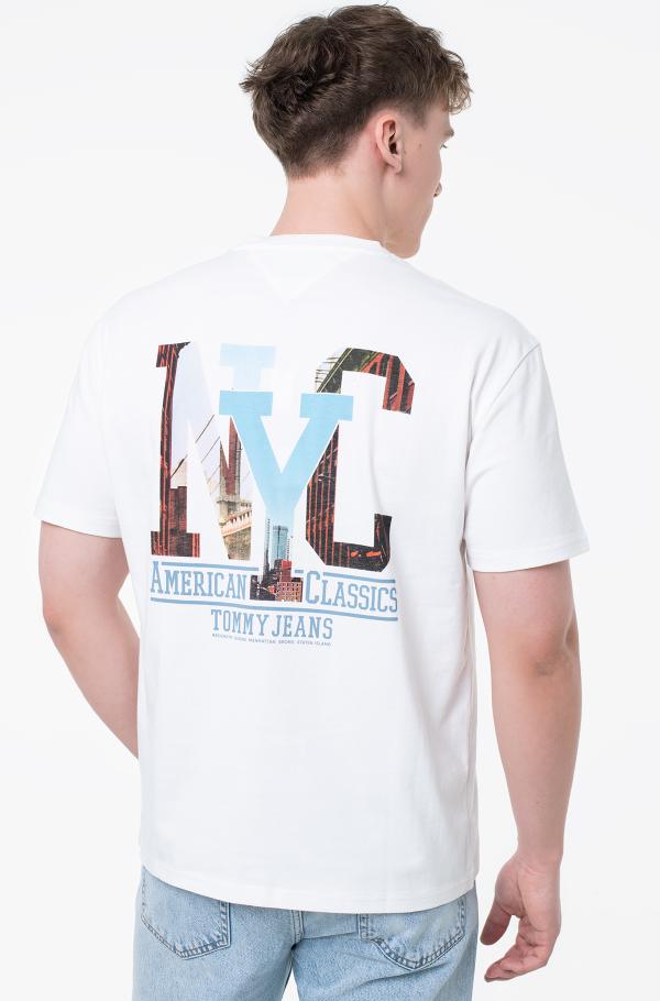 white T-shirt TJM RLX NOVELTY GRAPHIC 3 S/S T Tommy Jeans