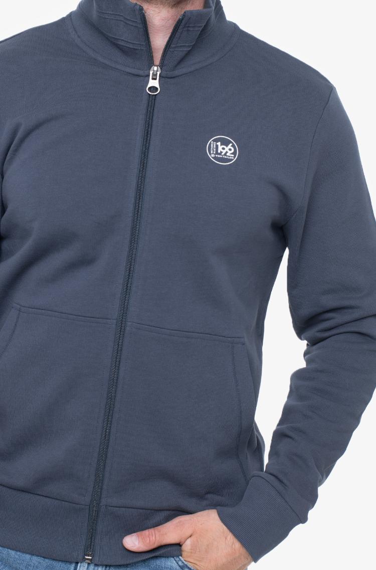 メンズウェア tomys grey111 Zippered sweatshirt 1046747 Tom Tailor, Sweatshirts
