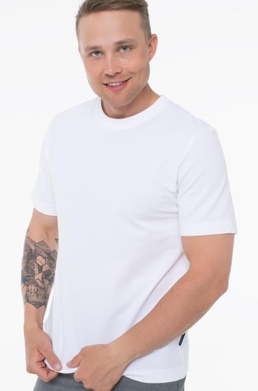 TOM TAILOR 1043276 T-Shirt, 10668-Sky Captain Blue, M Uomo