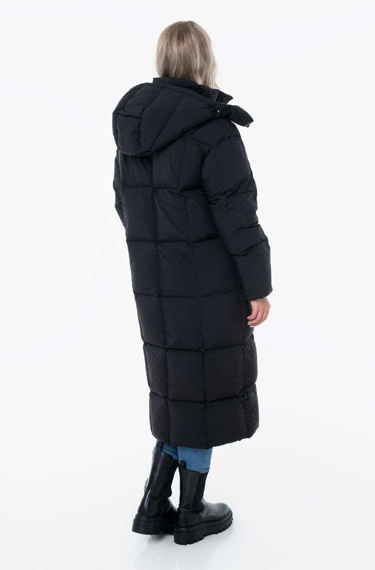 black Jacket TJW ALASKA GRID DWN MXI COAT EXT Tommy Jeans, Women