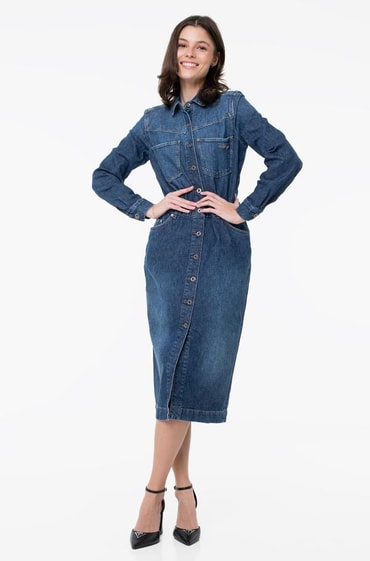 green emerald velvet dress Lone Star Denim Dress