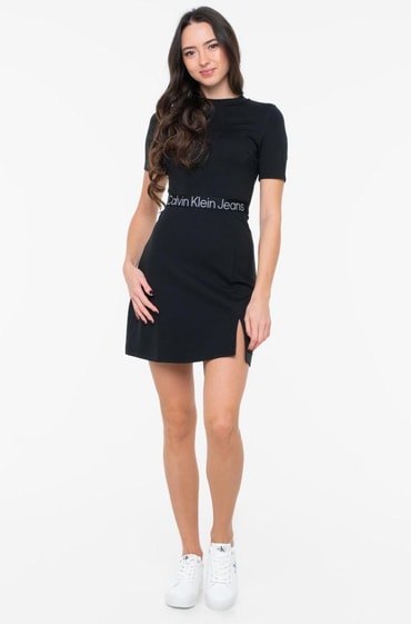 black Dress TAPE MILANO SHORT SLEEVE DRESS Calvin Klein, Dresses black Dress  TAPE MILANO SHORT SLEEVE DRESS Calvin Klein, Dresses | Denim Dream E-pood