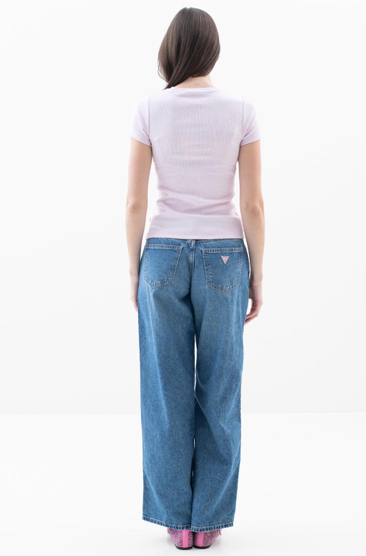 rausva1 Marškinėliai W6GPZ3 KA0H1 Guess Jeans, Palaidinės rausva1