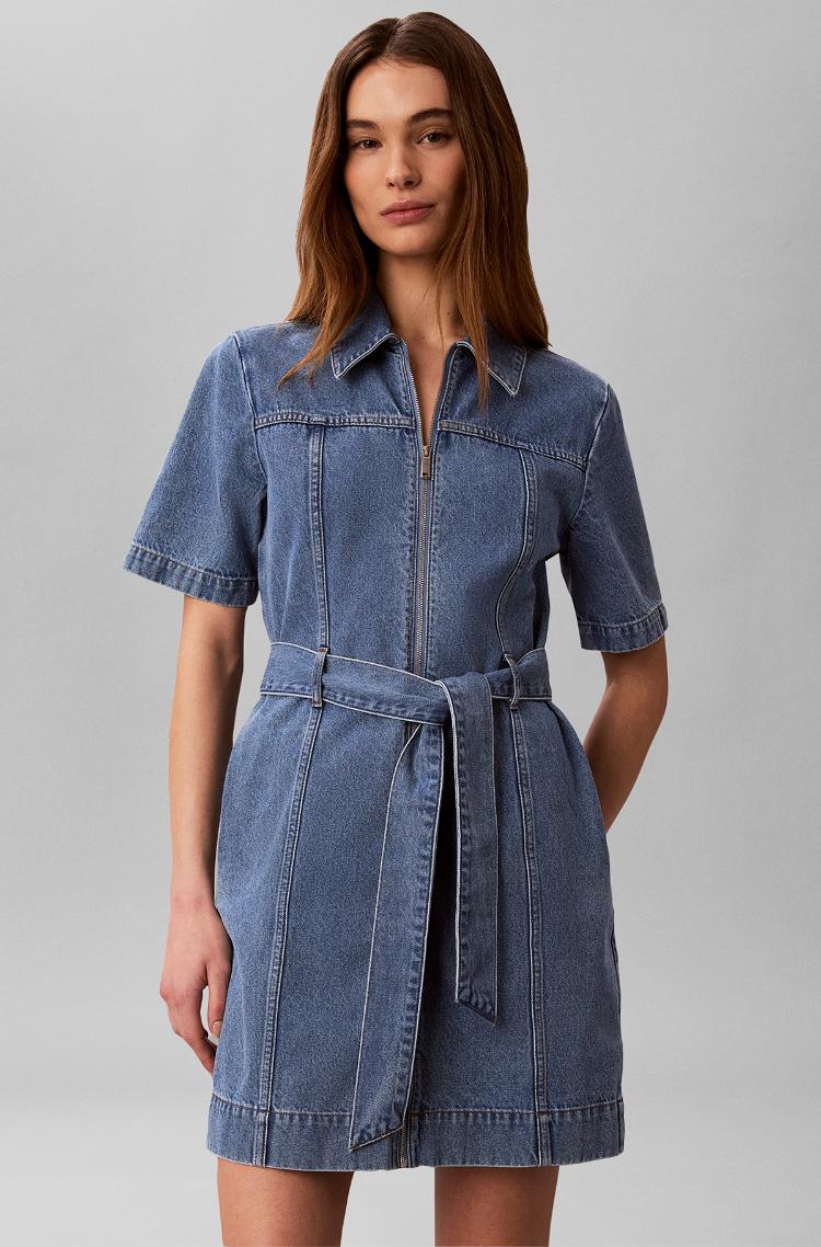 Denim blue Denim dress BELTED SHIRT DRESS RADIO BLUES Calvin Klein, Women Dresses  Denim blue Denim dress BELTED SHIRT DRESS RADIO BLUES Calvin Klein, Women  Dresses | Denim Dream E-pood