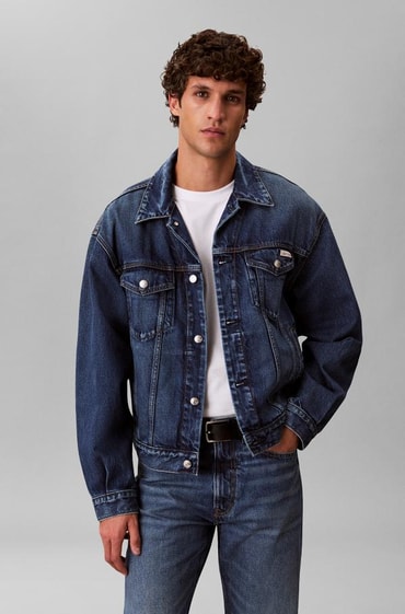 calvin klein jeans foundation slim denim jacket